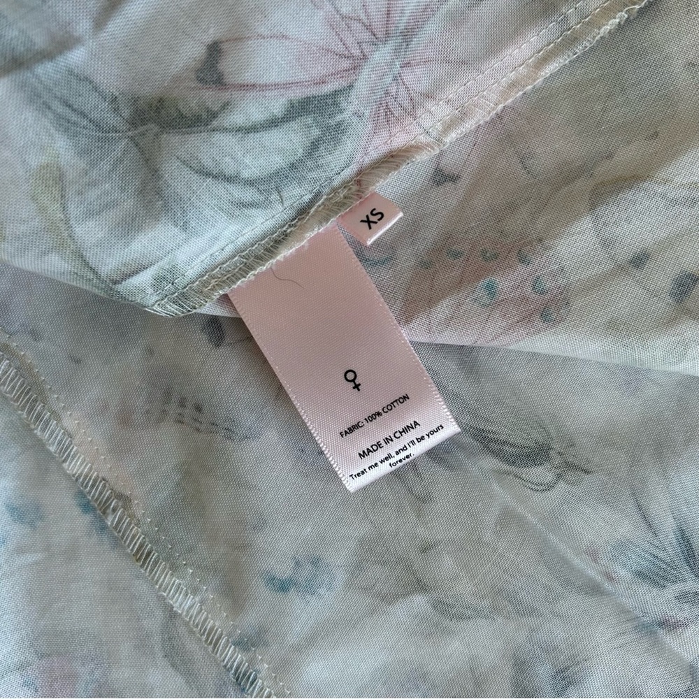 NEW Selkie The Cotton Mini Day Dress - Butterfly Botanics Print - Picture 8 of 13